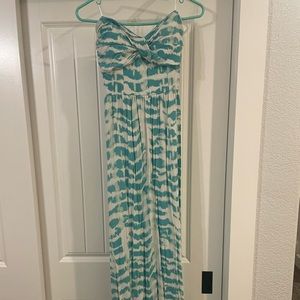 GUESS maxi strapless dress